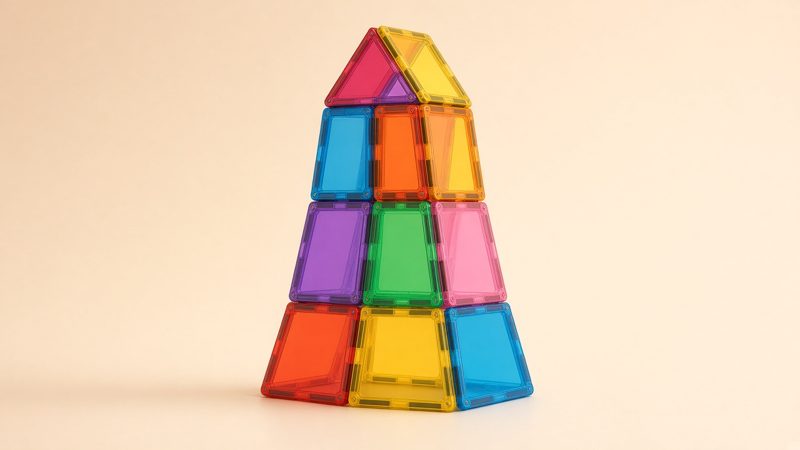 magnetic building tiles (representative image)