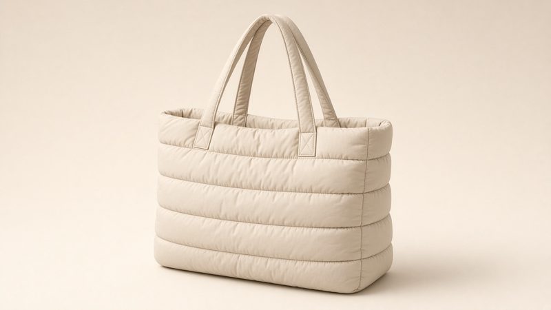 quilted tote bag (representative image)